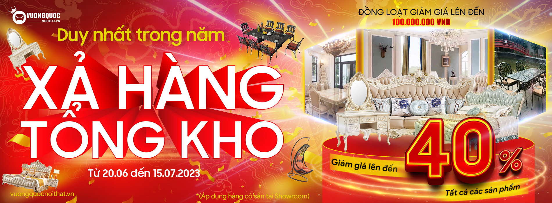 Sale Shock Kịch Sàn - Xả Hàng Tổng Kho Giảm Giá Đến 40%